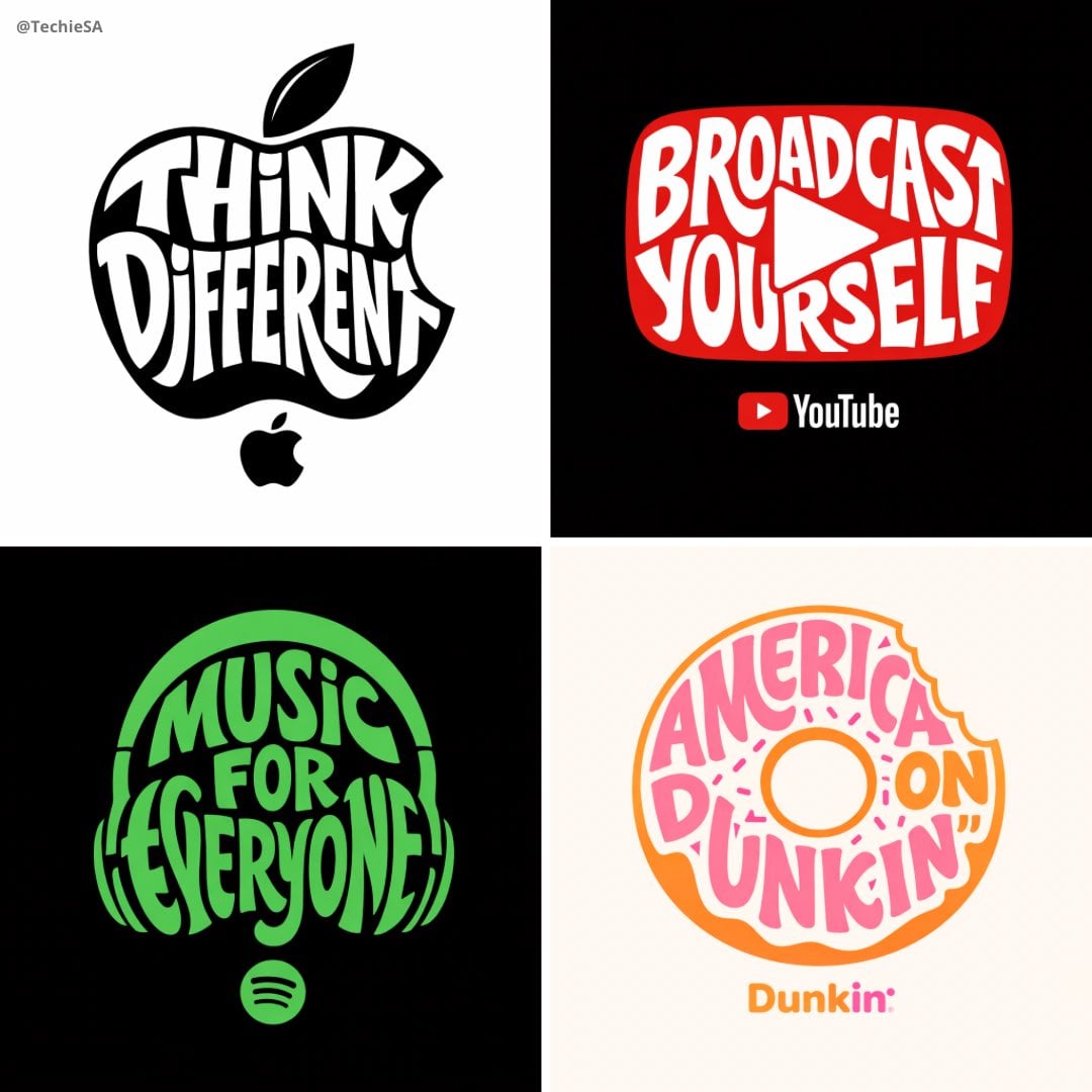 Typographic Illustration of [OBJECT] with [BRAND SLOGAN]