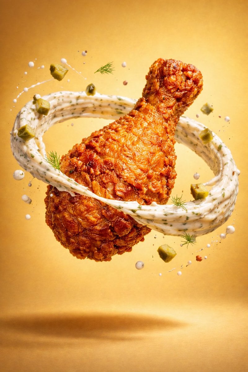 Colossal Fried Chicken in Molten Sauce Explosion — image 3
