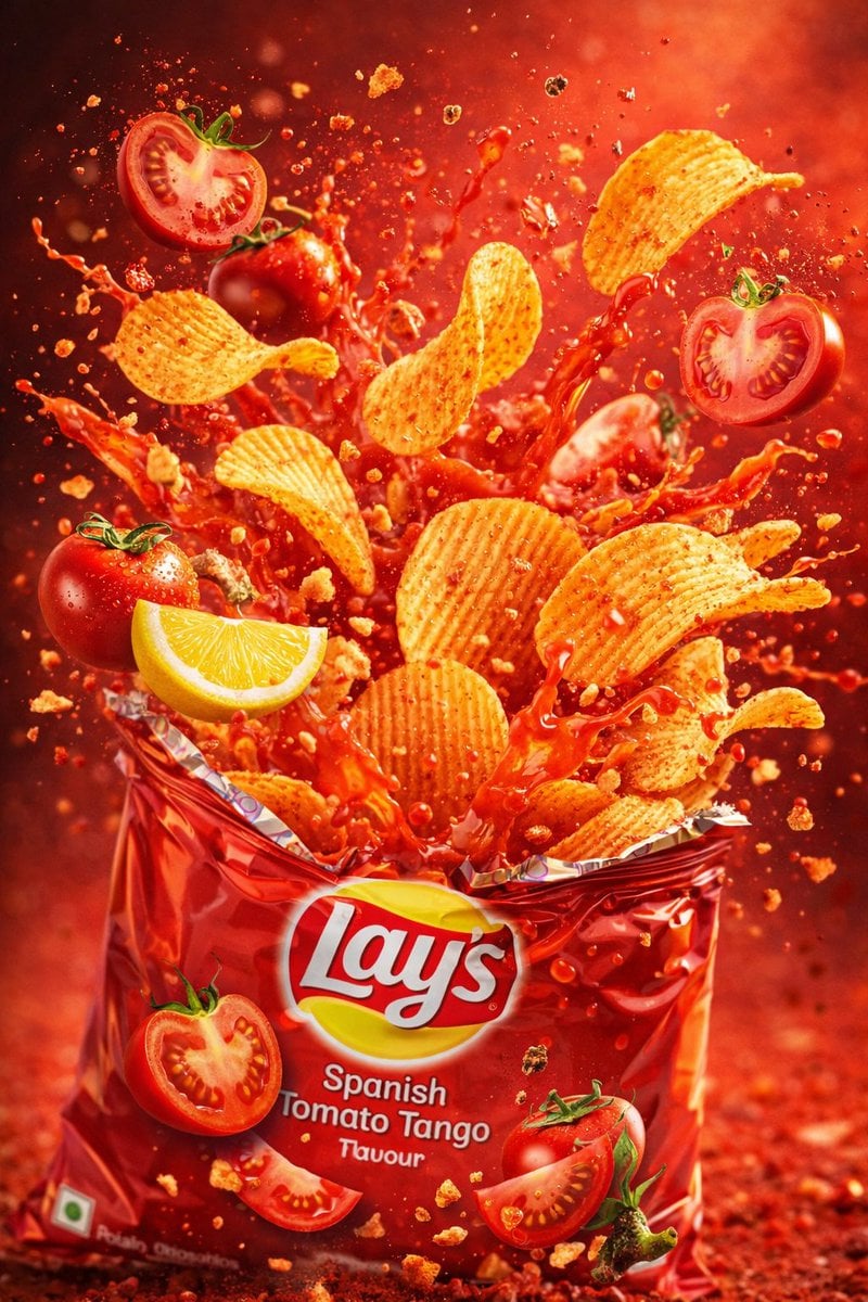 Explosive Spanish Tomato Tango Chip Packet