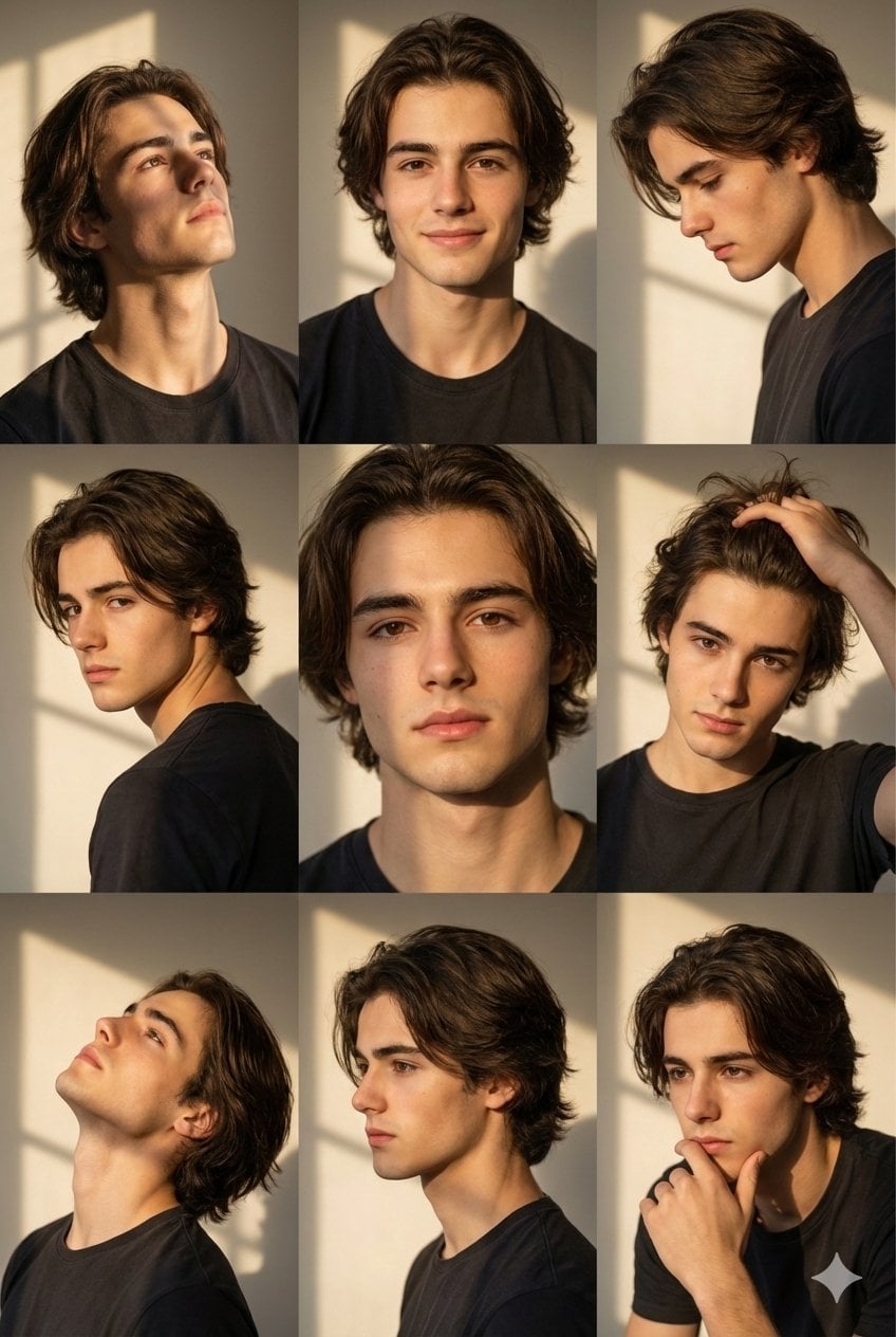 Golden Hour Male Portrait Collage