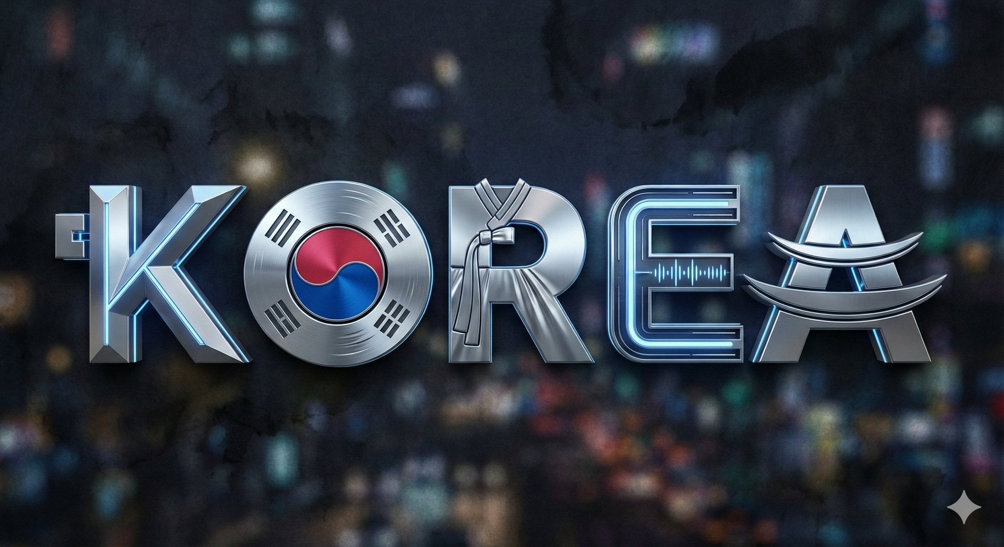 3D Metallic Typography Featuring Country-Specific Cultural Elements — image 4