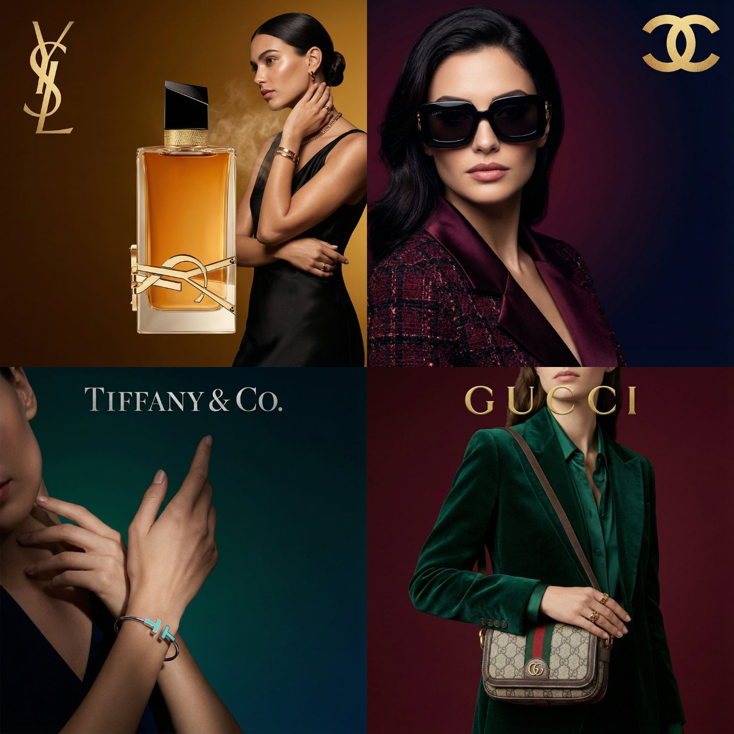 Luxury Product Editorial Poster with Model