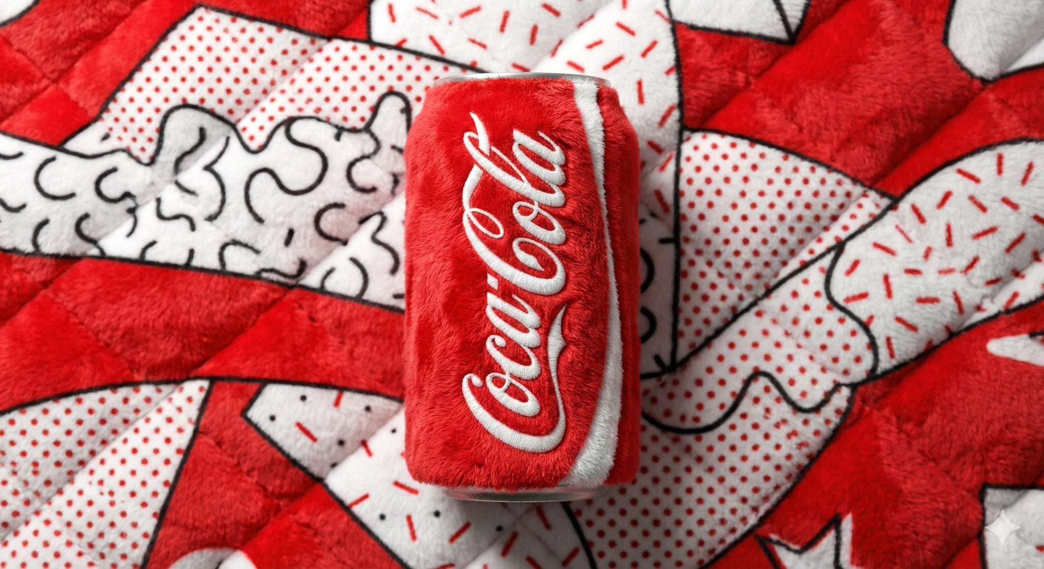 Plush Fabric Beverage Can Product Shot