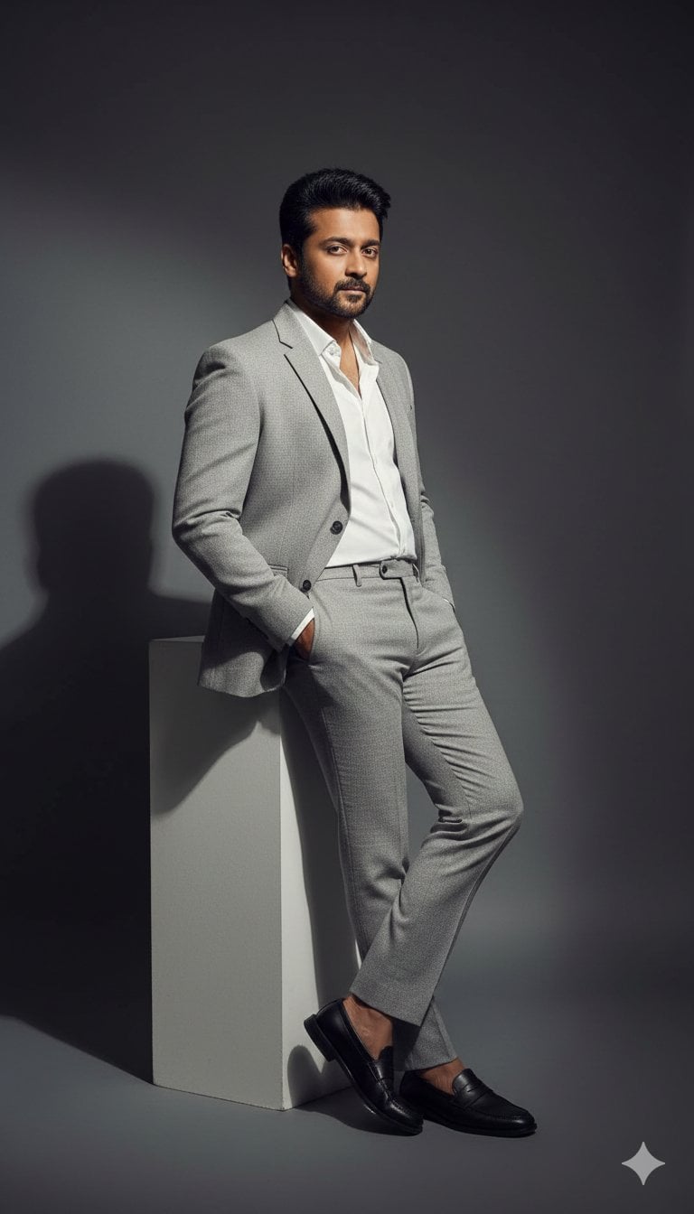Fashion Editorial Portrait of a Man in Suit