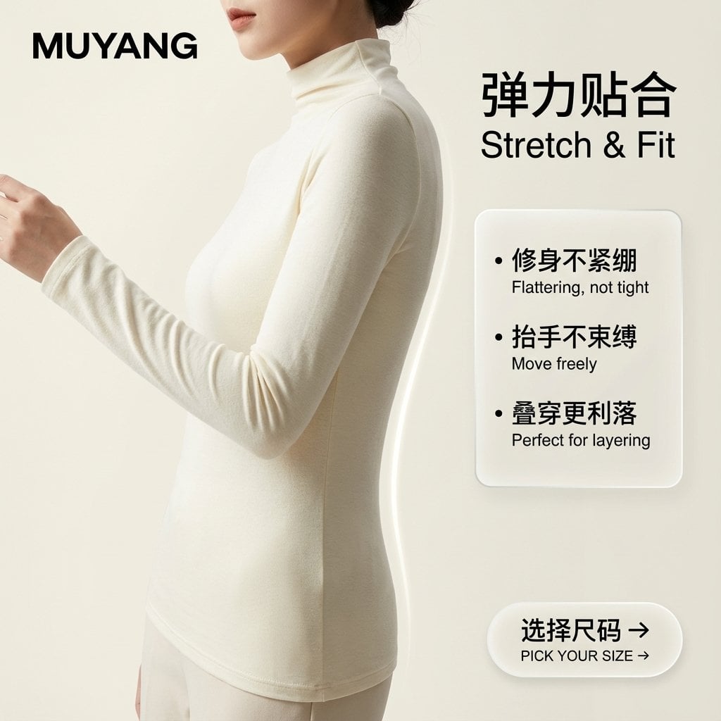 Minimalist Fashion Ad: Model in High-Quality Knit Top — image 2