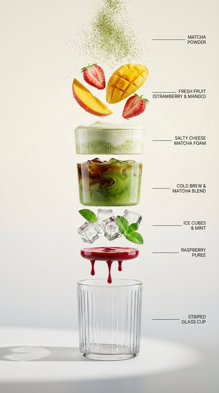 Exploded View of a Chocolate Coffee Drink — image 2