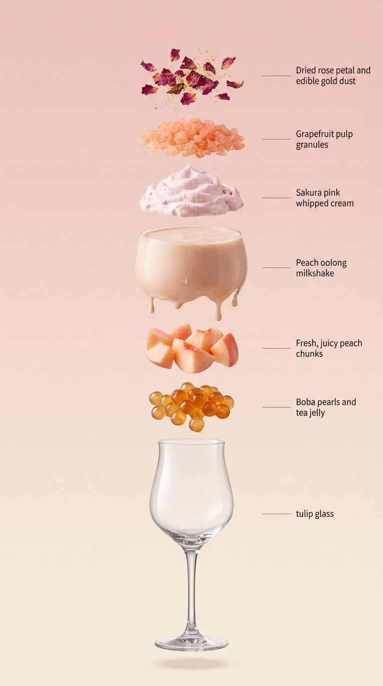 Exploded View of a Chocolate Coffee Drink — image 3
