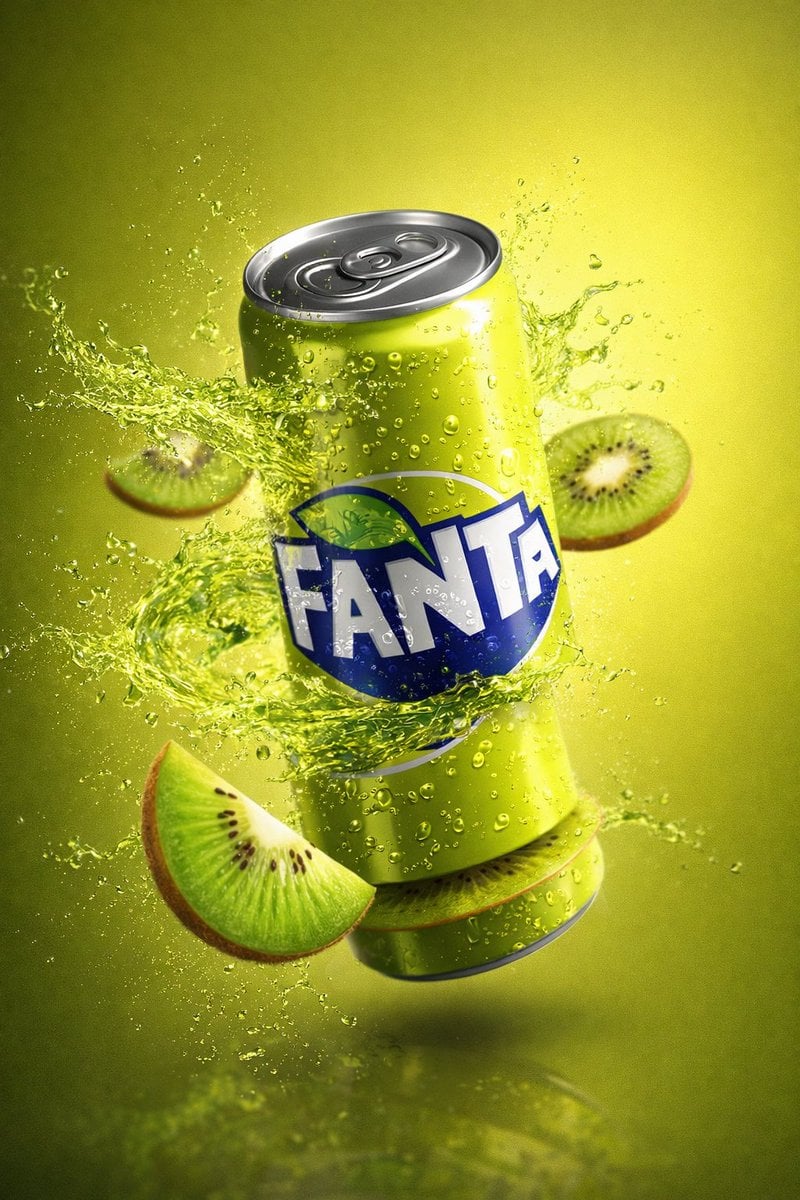 Carbonated Drink Can with Fruit Splash — image 4