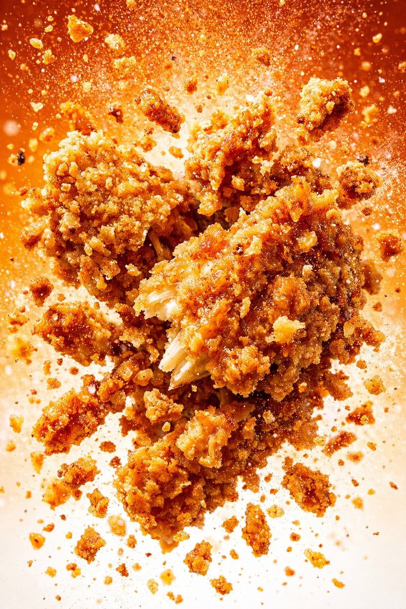 Fried Chicken Drumstick in Red Sauce Splash — image 2