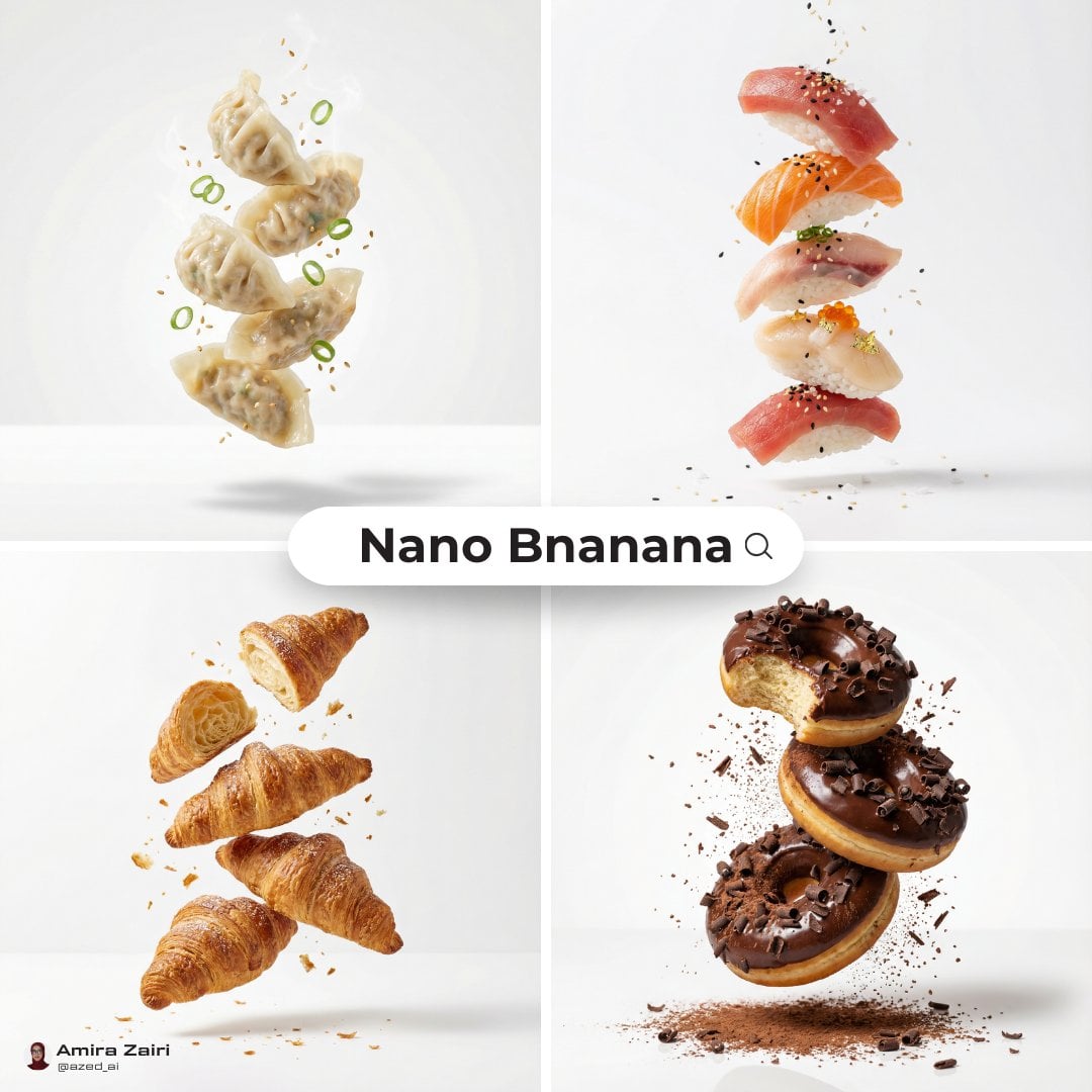 Premium Food Advertising - Levitating Ingredient Composition