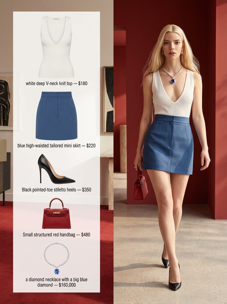 Chic Woman & Product Breakdown Editorial Layout
