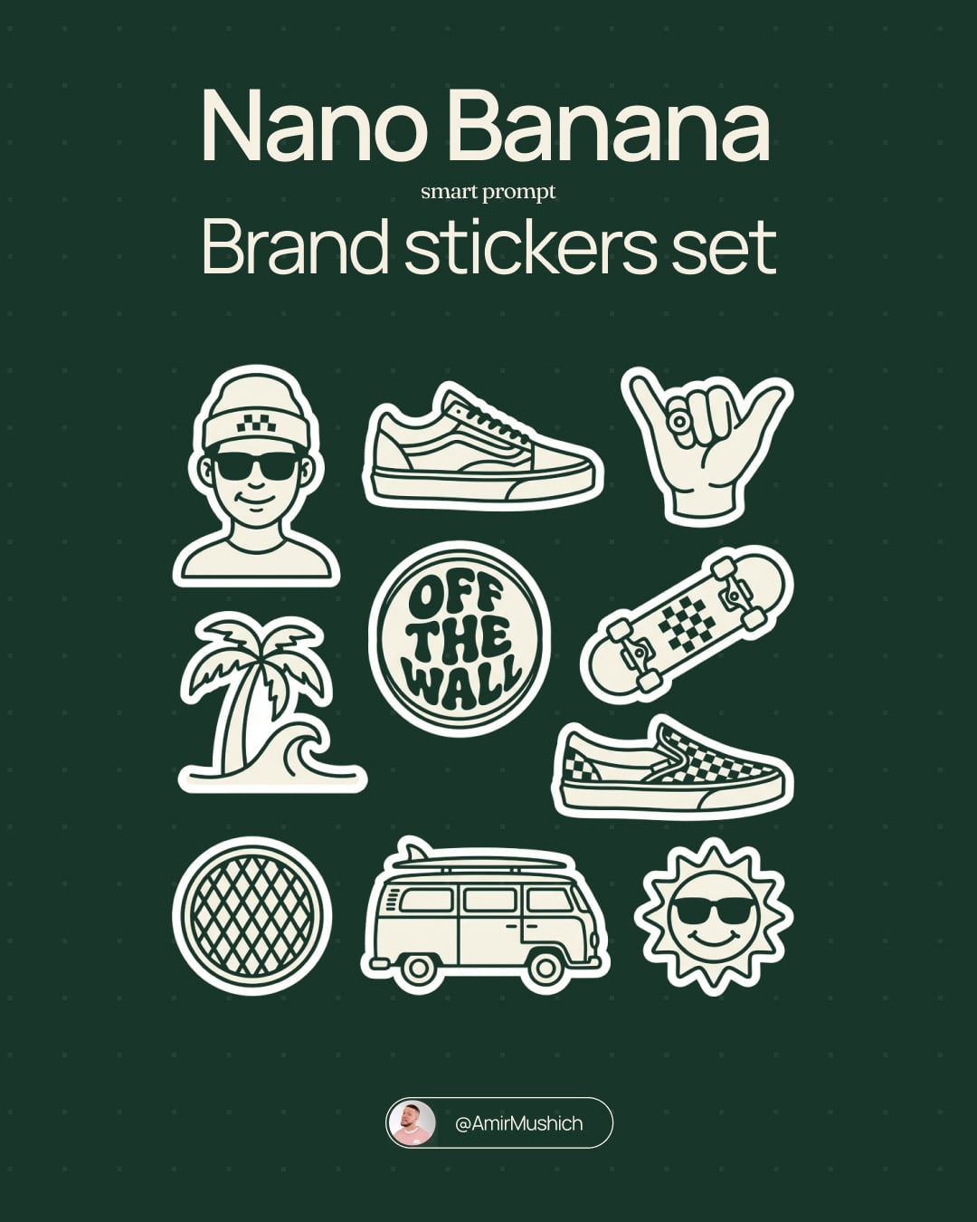 Brand Mascot and Product Sticker Sheet