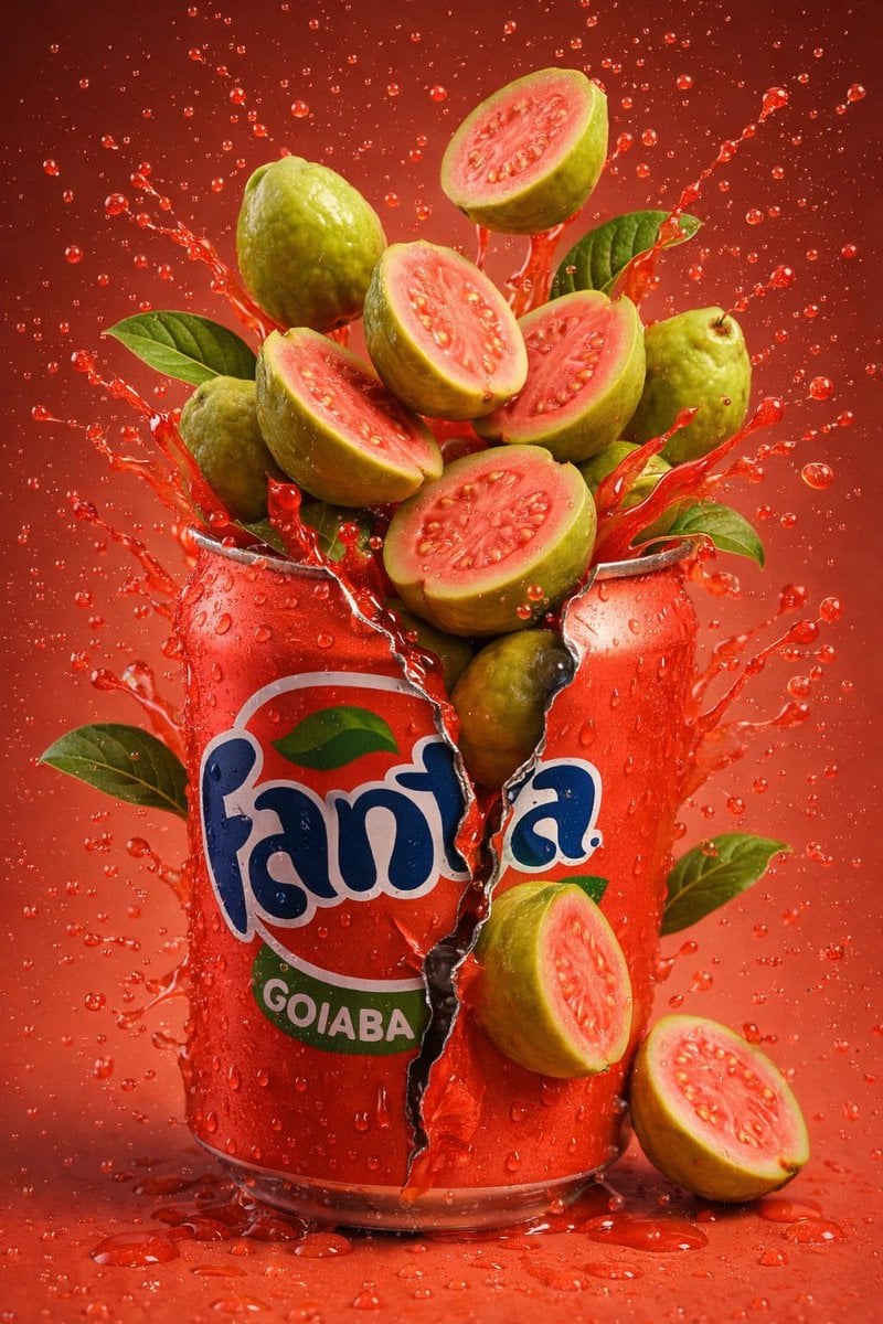 Orange Soda Can Splash with Fruit — image 3