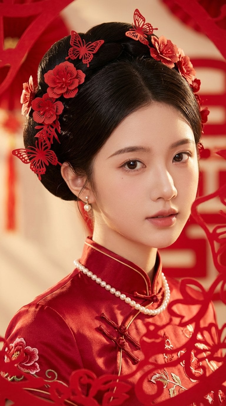 Traditional Chinese Bridal Portrait Photography