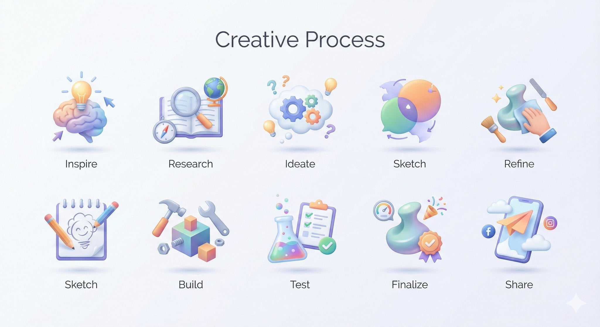 Cohesive Routine Icons for Process Visualization — image 2