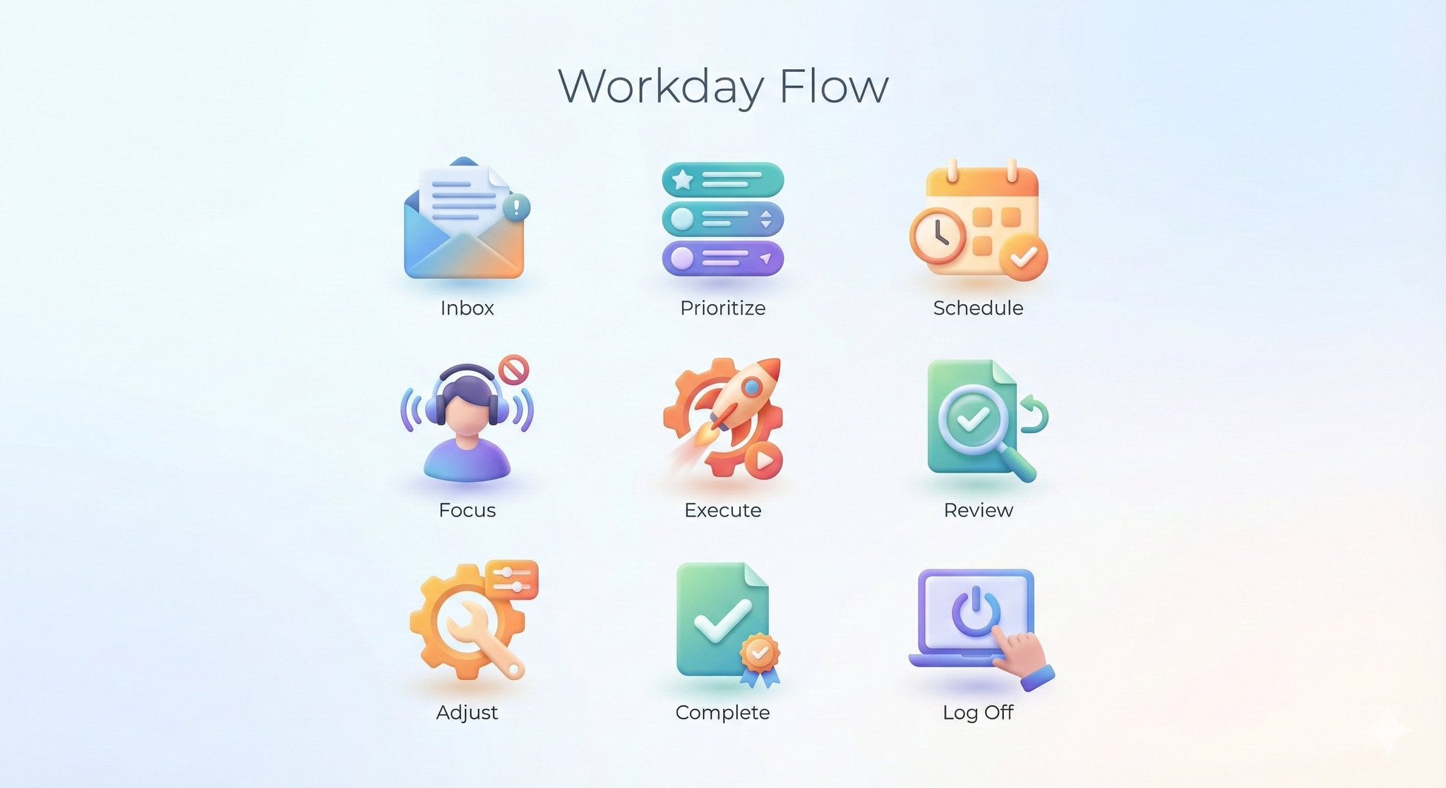 Cohesive Routine Icons for Process Visualization — image 3