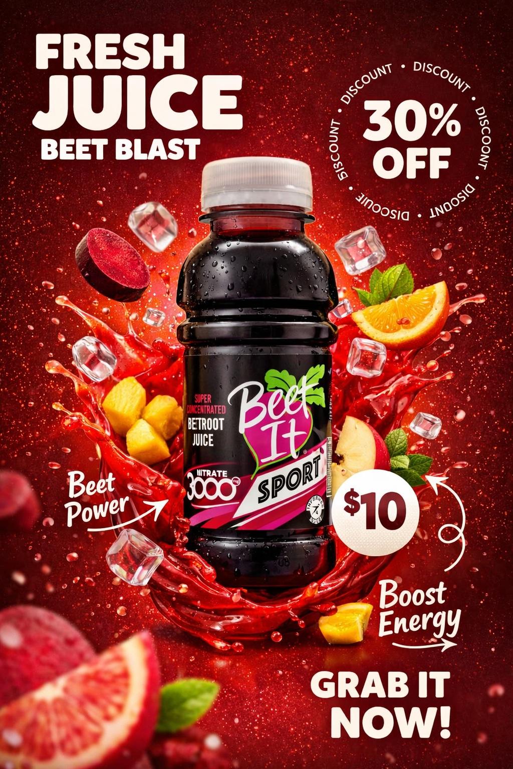 Product Poster for Fresh Juice Bottle — image 2