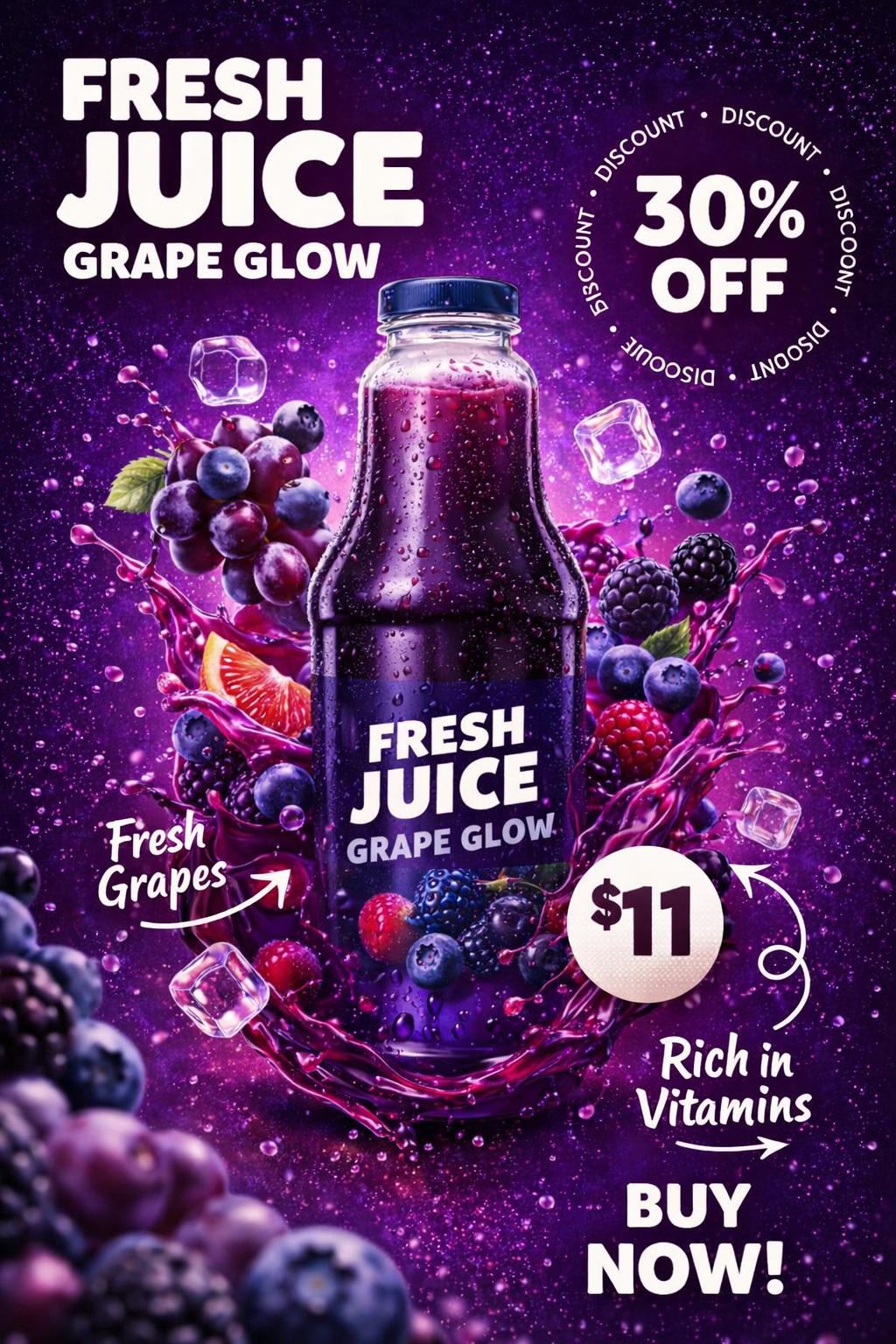 Product Poster for Fresh Juice Bottle — image 4