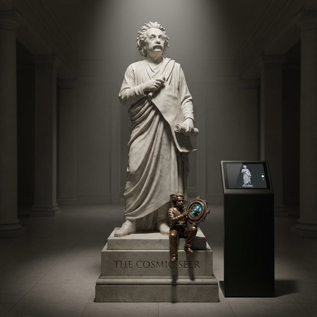 Marble Statue of Famous Person as Fantasy RPG Class — image 2