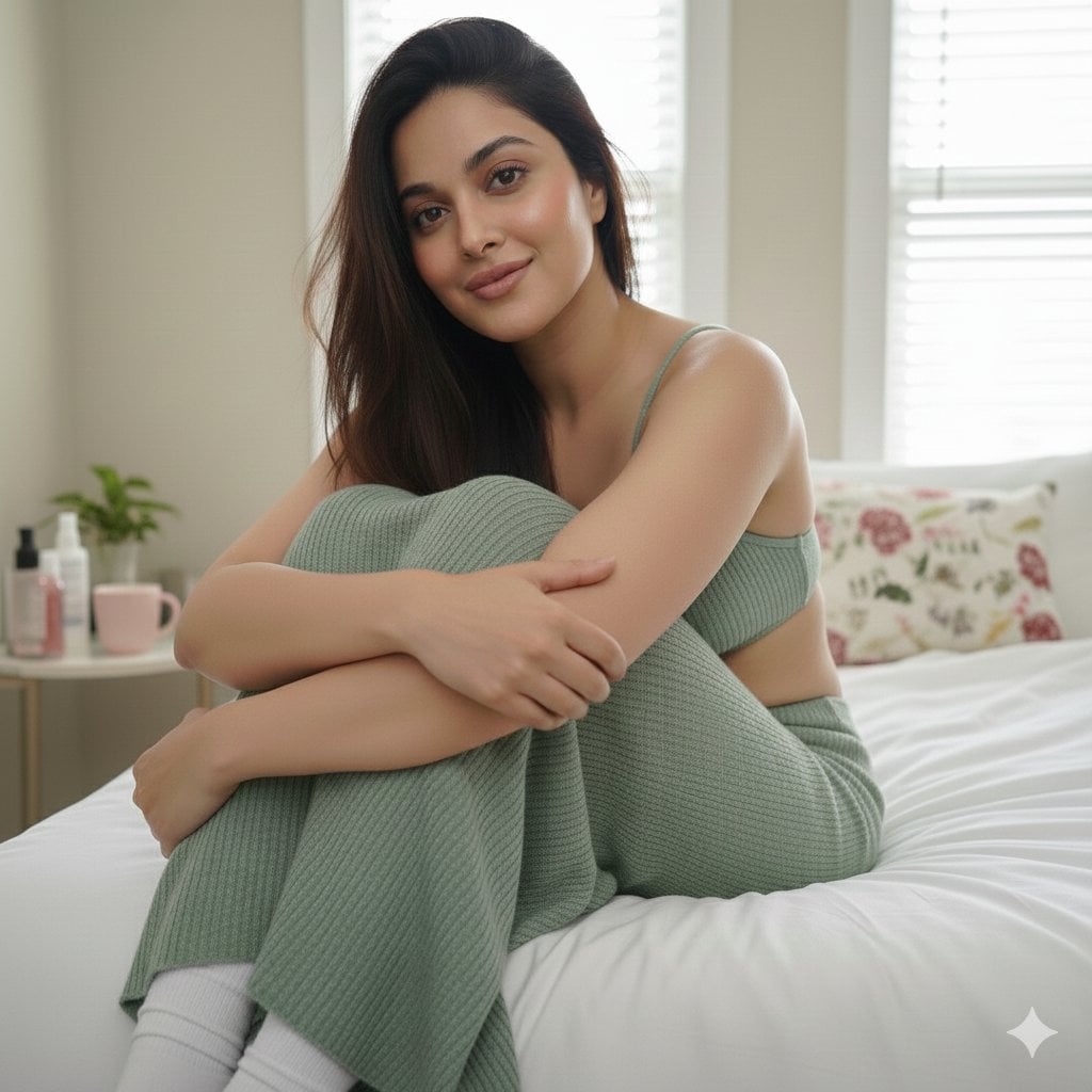 Young Woman Relaxing in Cozy Bedroom — image 2