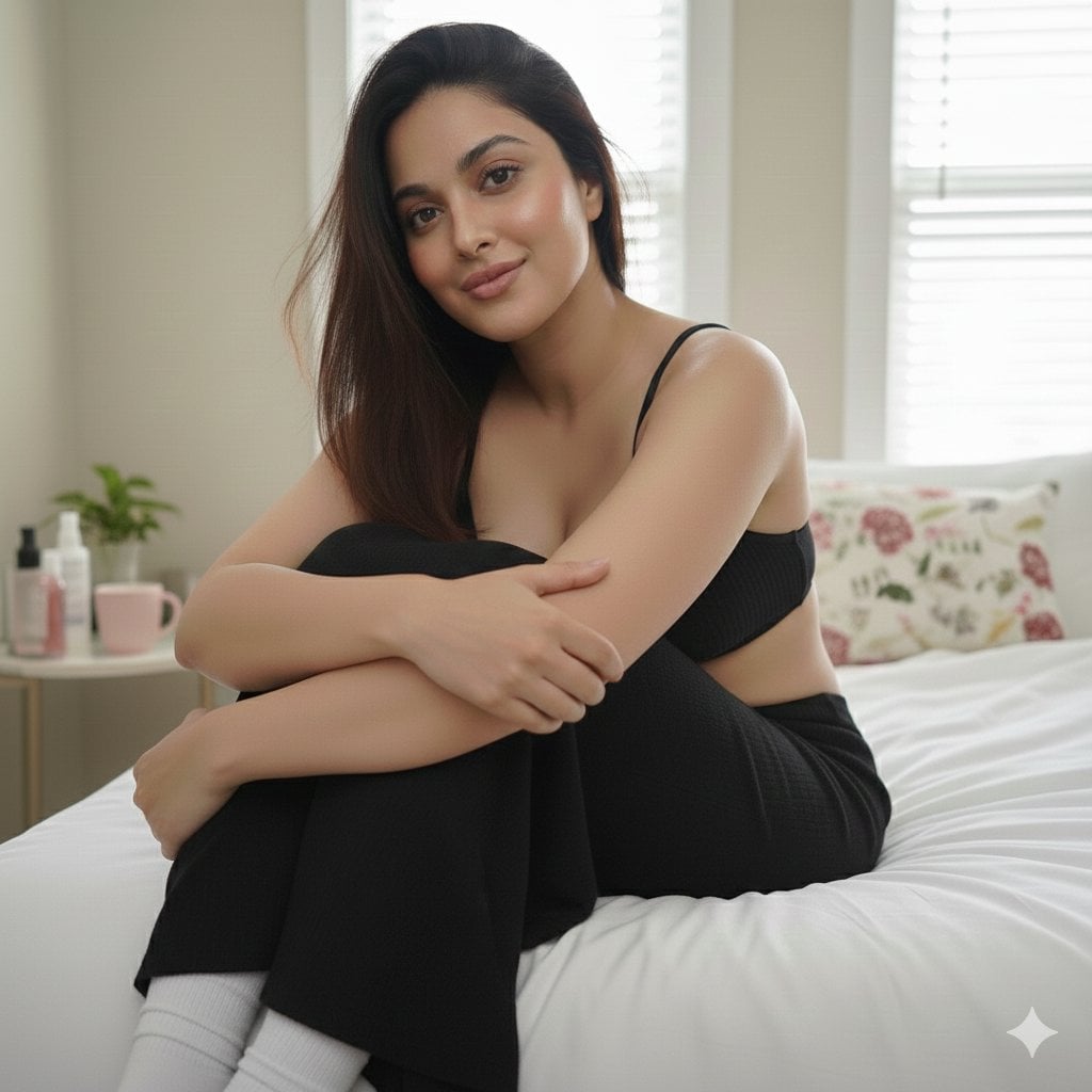 Young Woman Relaxing in Cozy Bedroom — image 3