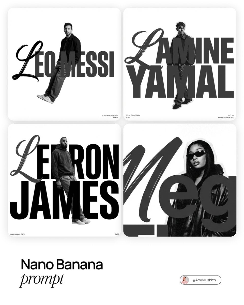 Avant-Garde Streetwear Poster Featuring Person's Name