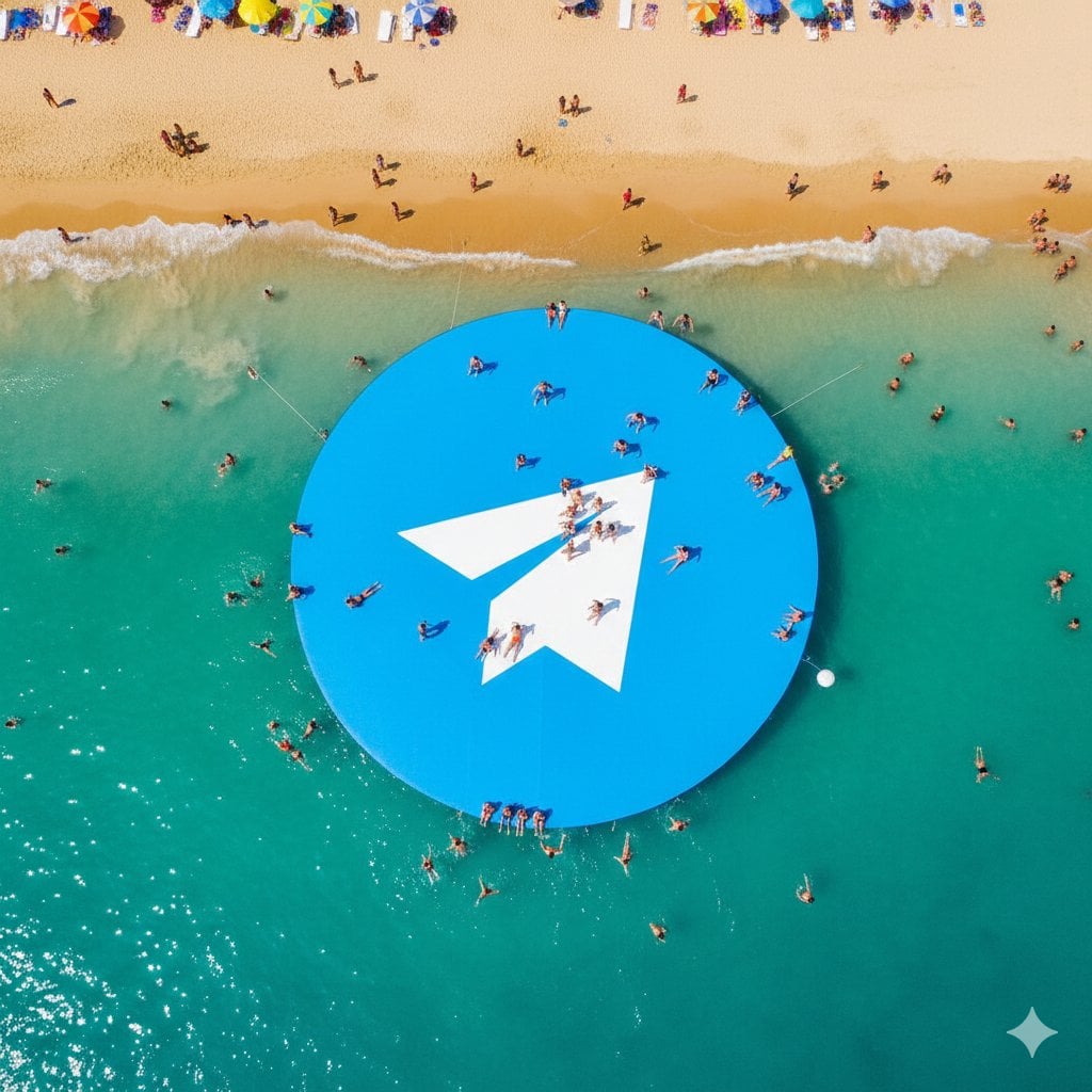 Giant WhatsApp Logo Inflatable Atop Tropical Beach — image 2
