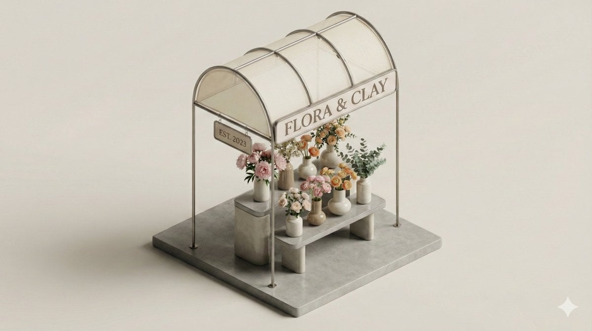 Minimal 3D Isometric Retail Diorama — image 2