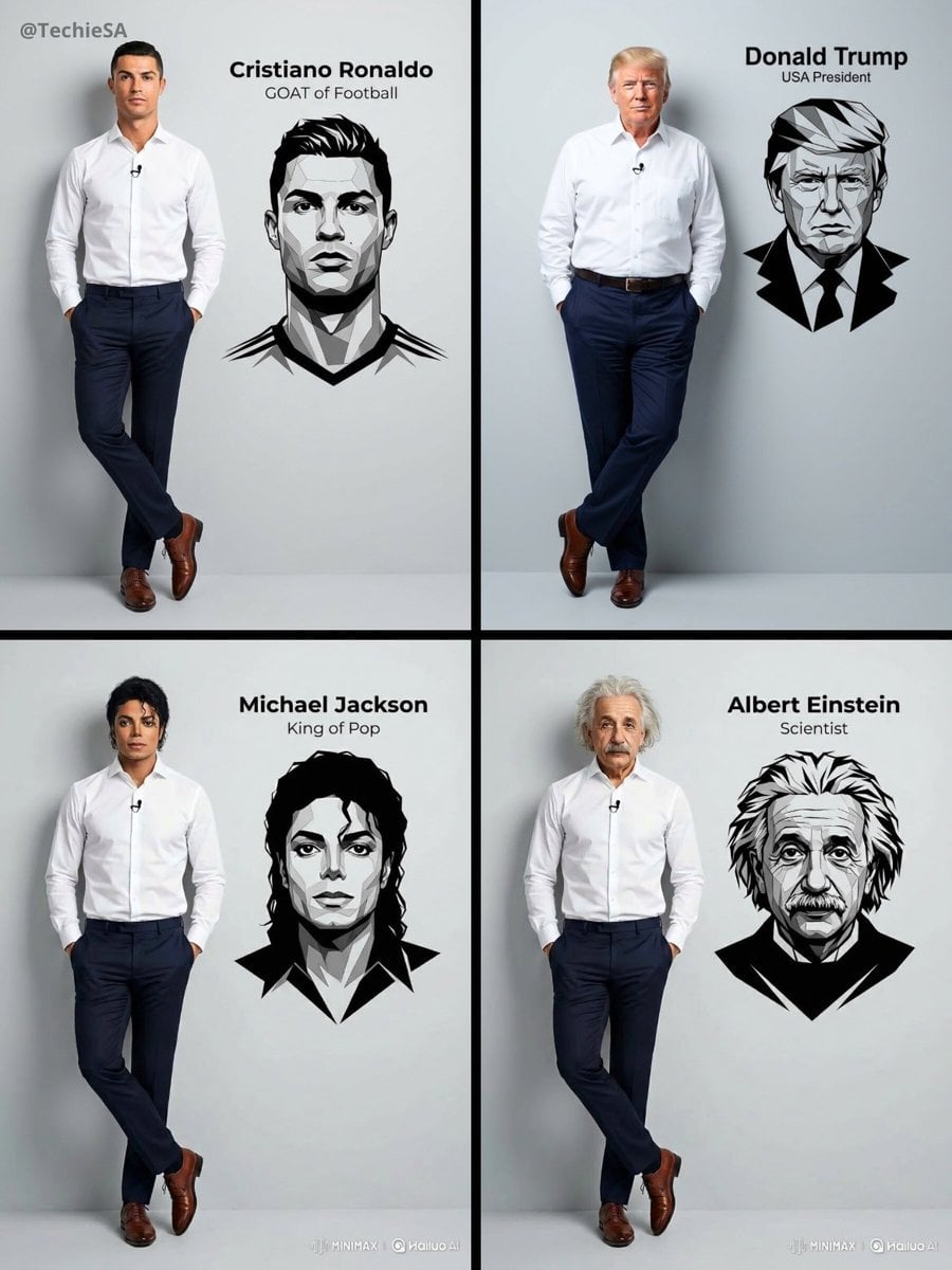 Professional Portrait with Modern Graphic Overlay