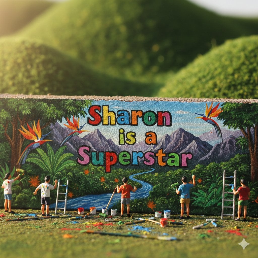 Youthful Artists Creating Environmental Mural Diorama — image 4