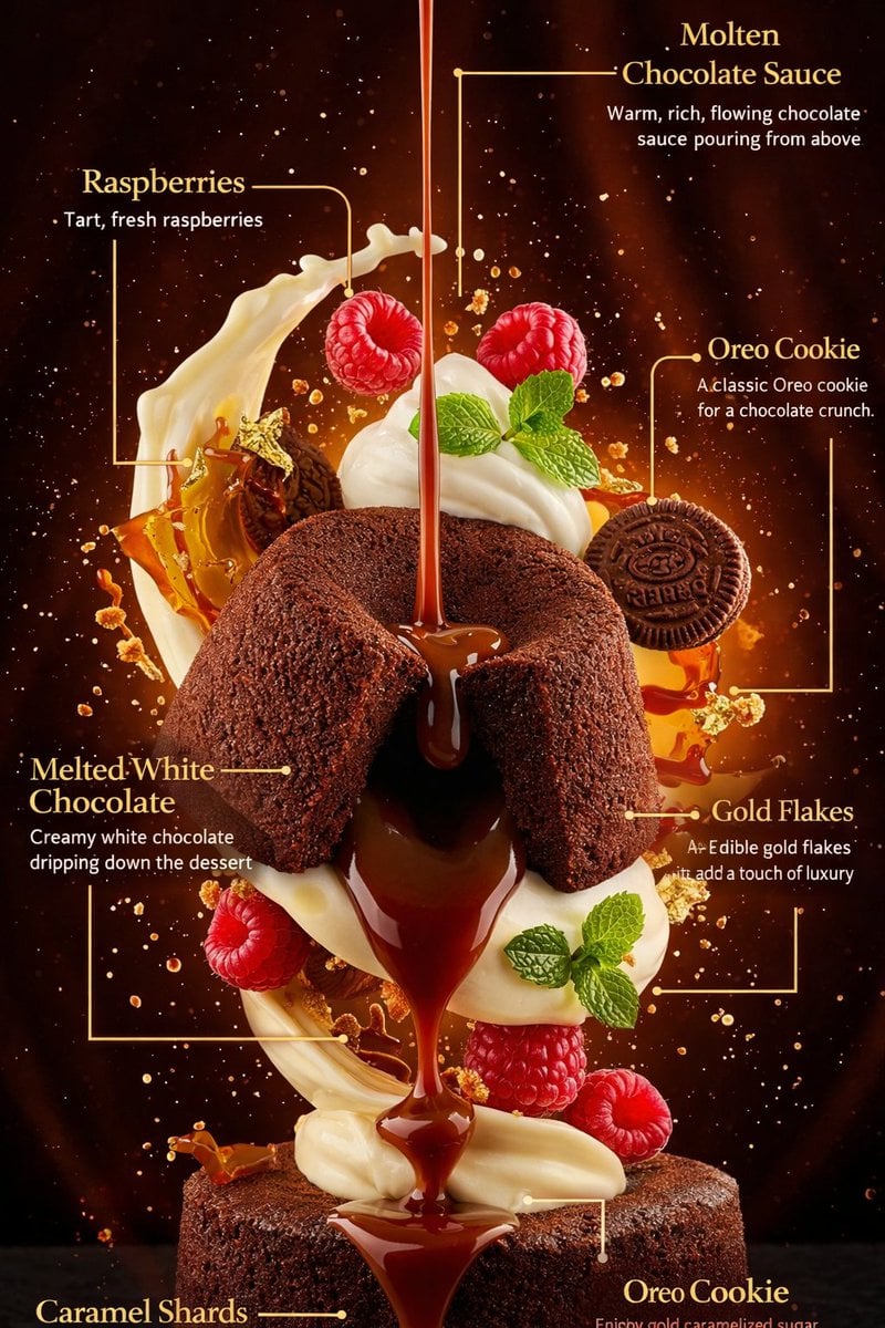 Floating Cake Slices with Infographic Edits — image 2