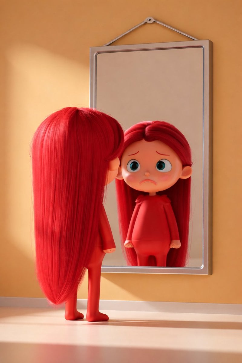 Stylized 3D Cartoon Woman with Suitcase — image 4