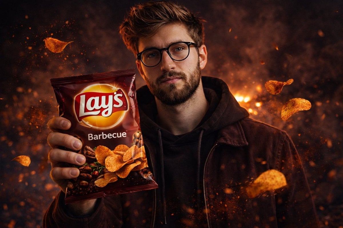 Man With Lay's Chips Packet — image 3