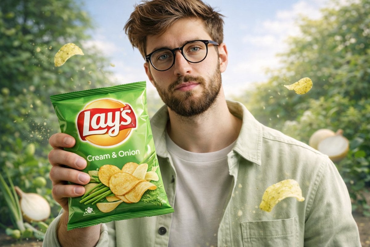 Man With Lay's Chips Packet — image 4