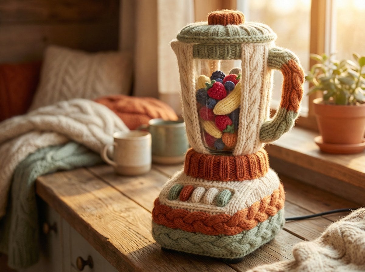 Hand-Knitted Object of Wool Yarn — image 2