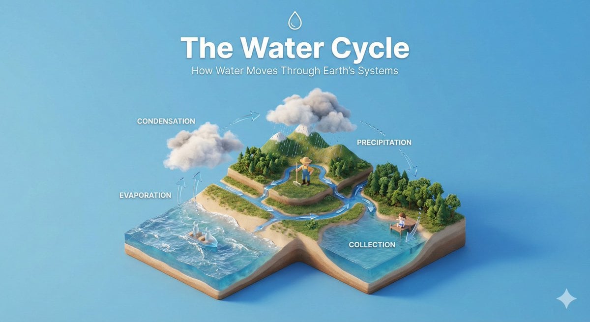 Isometric Educational Diorama Explaining a Process
