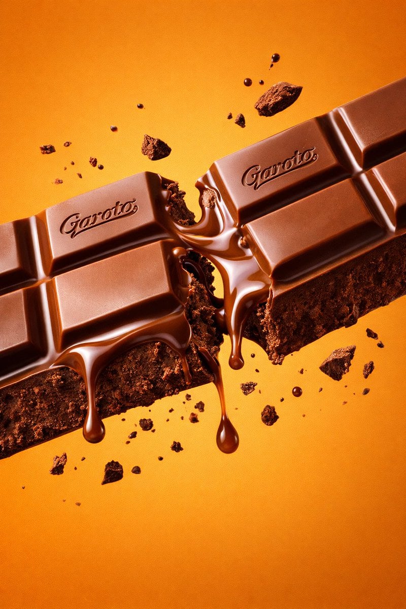 Ultra Realistic Garoto Chocolate Bar Mockup