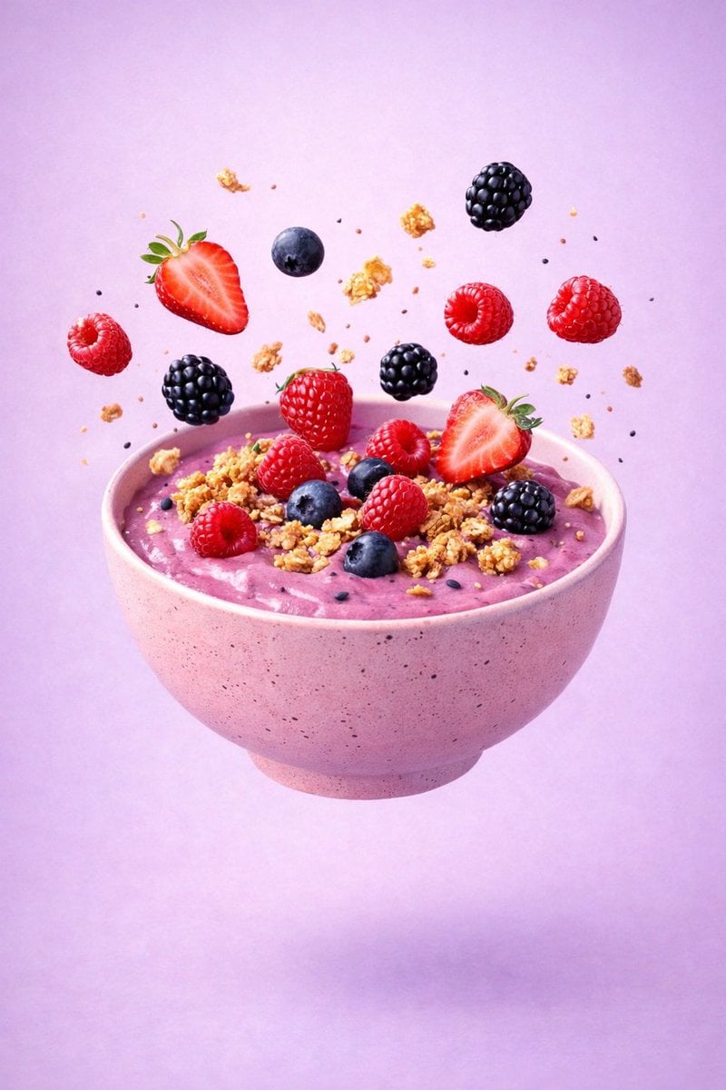 Floating Food Bowl in Controlled Culinary Chaos — image 2