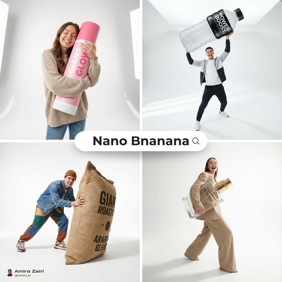 Fashion Editorial with Oversized Product Hero