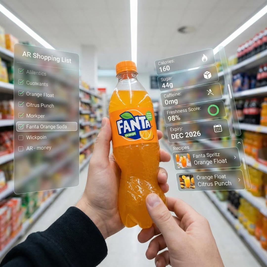 AR Enhanced Supermarket Fanta Shopping Experience