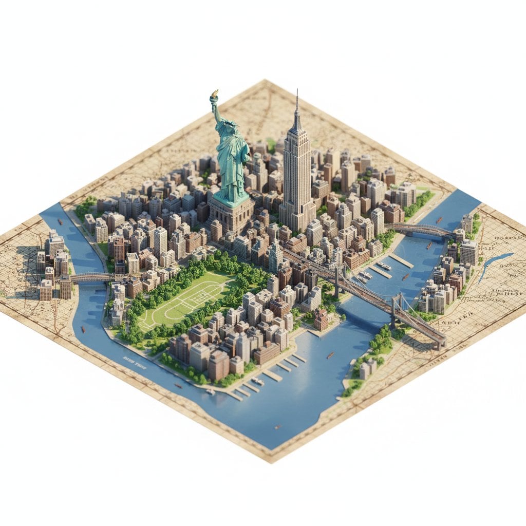 Miniature Diorama Map of a Location — image 3