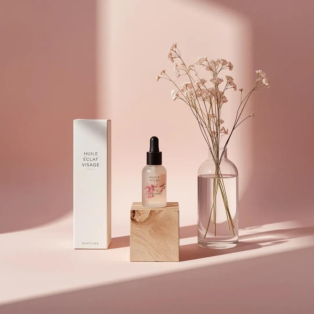 Elegant Pink Skincare Product Photography — image 4