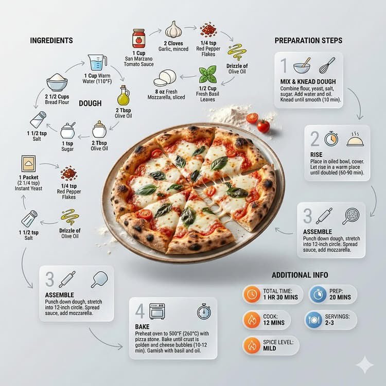 Modern Recipe Infographic Template