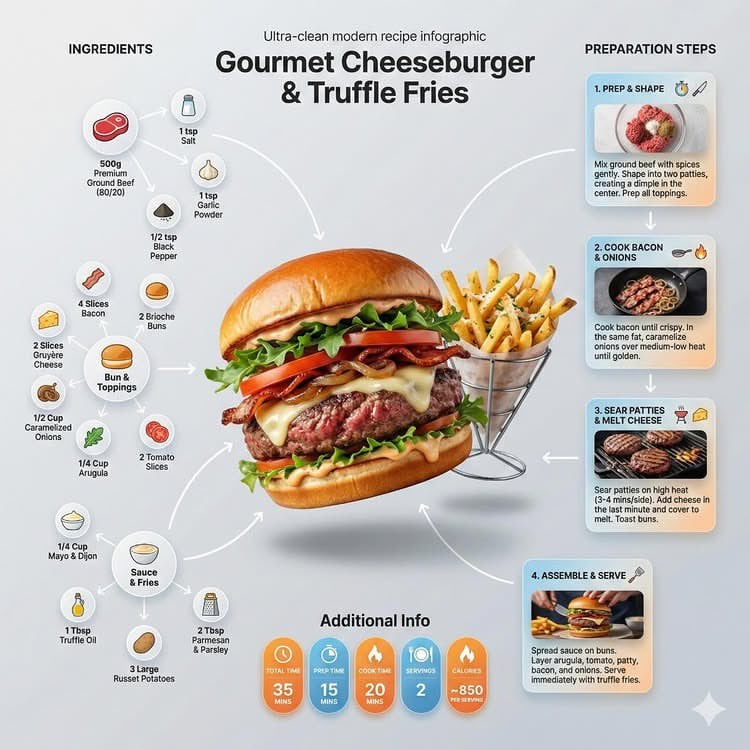 Modern Recipe Infographic Template — image 2