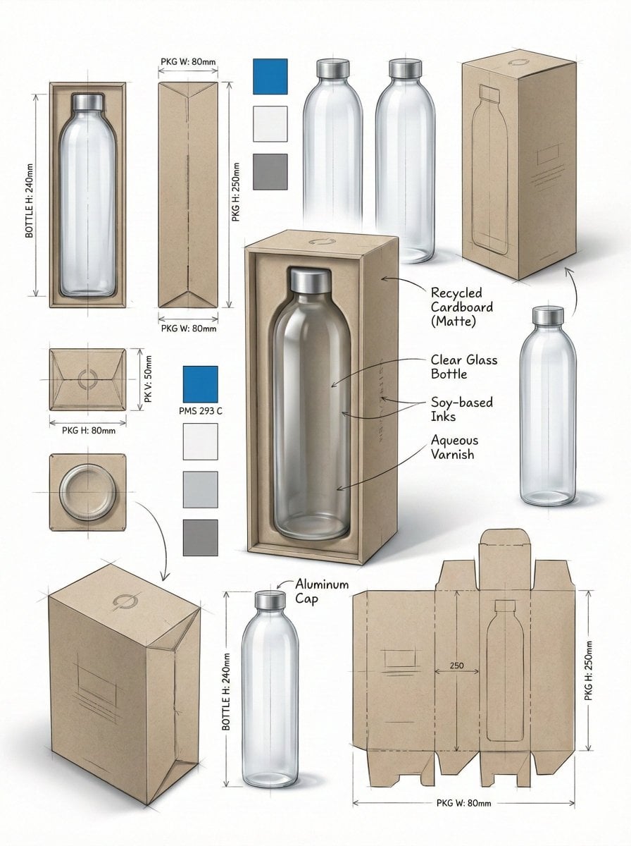 Industrial Packaging Design with Technical Views — image 2