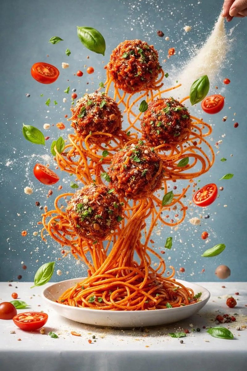 Salad Explosion Food Photography — image 2