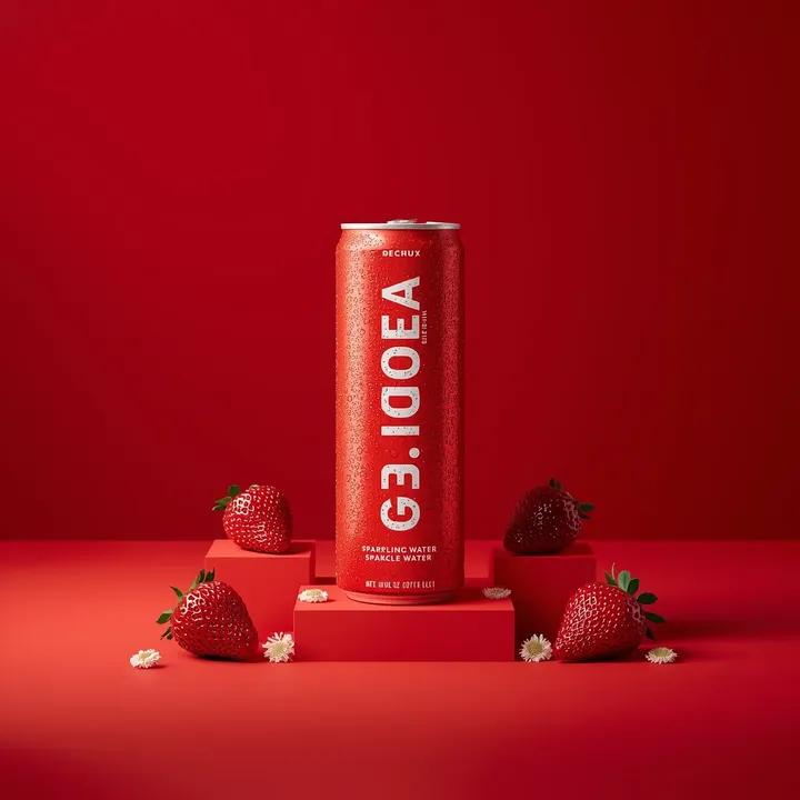 Sparkling Water Can with Strawberries and Elderflower — image 4