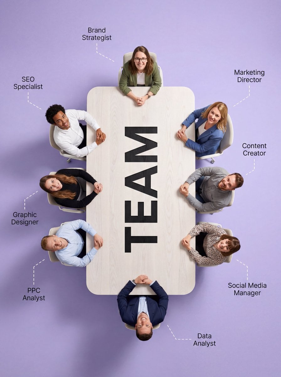 Custom Shaped Conference Table with Attendees — image 4