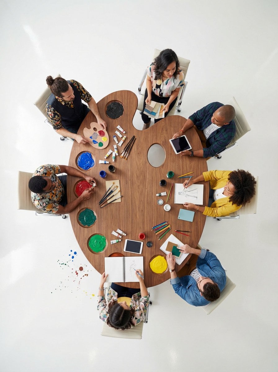 Unique Conference Table Shaped for Meetings — image 3