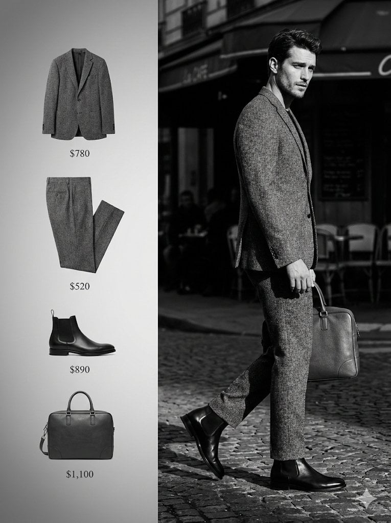 Monochrome European Fashion Editorial — image 2